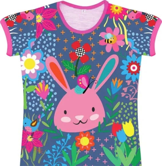 Baby Look Infantil Coelho