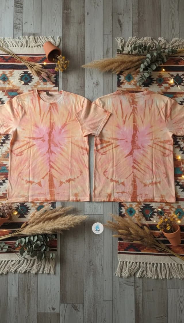 Camiseta Unissex Gola Redonda Tie Dye - Tema Abstrato