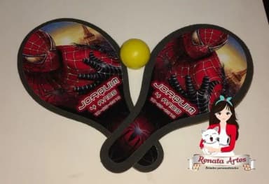 Raquetes de Ping Pong Tema Homem Aranha 2