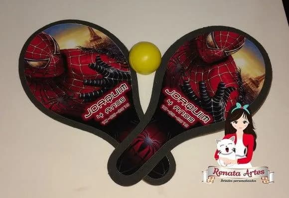 Raquetes de Ping Pong Tema Homem Aranha 2