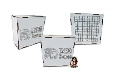 Cofrinho Personalizado Construção Lembrancinha