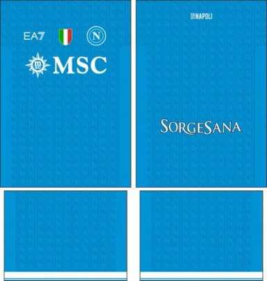 Arte Vetor Camisa Napoli Local 2025-2026