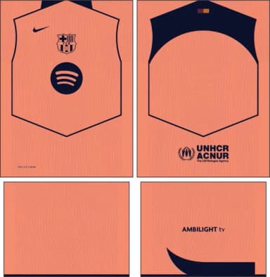 Arte Vetor Camisa Barcelona Terceira 2025-2026