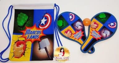 Mochila Ping Pong Tema Vingadores