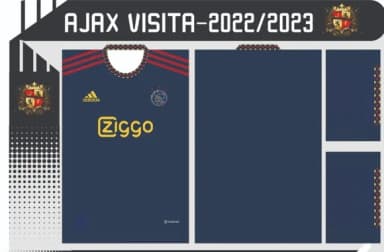 Vetor Camisa Do Ajax 2022-2023