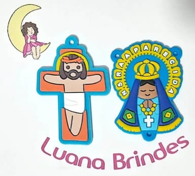 Entremeio Nossa Senhora Aparecida e Cruz Emborrachado - 4 un