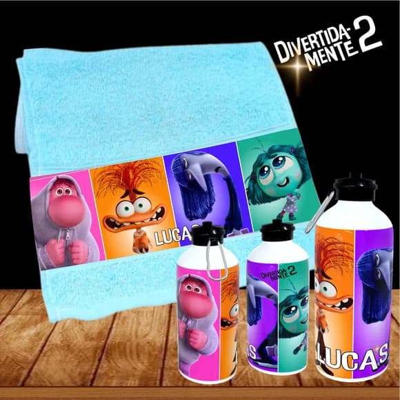 Kit Toalhinha com Garrafa Personalizada