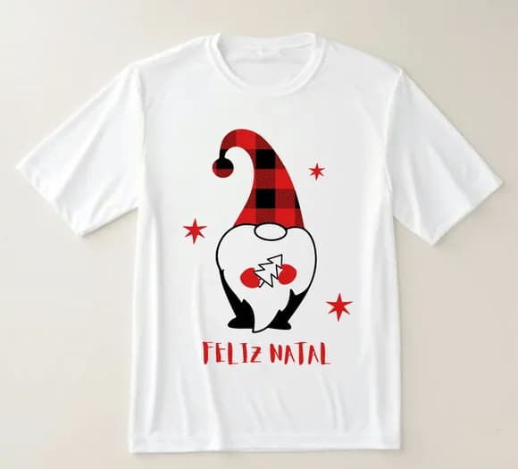 Camiseta Natal Gnomos Estampa Divertida e Estilosa
