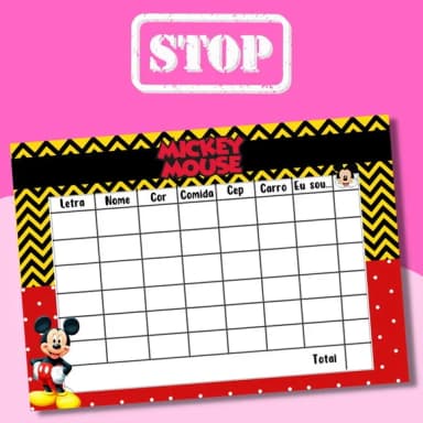 Jogo do Stop ( Conhecido Como Adedanha)