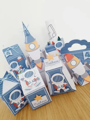 Kit 60 Lembrancinhas Astronauta