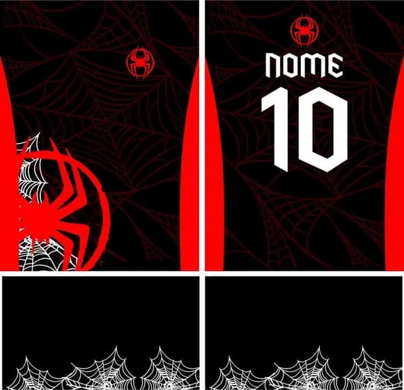 Arte Vetor Camisa Interclasse Aranha Teiasmod-134