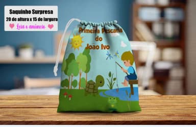 Saquinho Supresa para lembrancinha de aniversario infantil