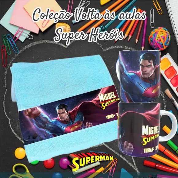 Kit Toalhinha com Garrafa Personalizada
