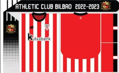 Vetor Da Camisa Do Atlético De Bilbao 2022/2023