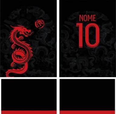 Arte Vetor Camisa Interclasse Dragao Mod-192