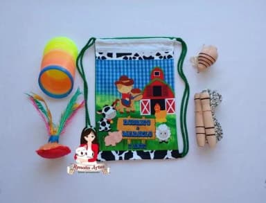 Mochila Boa Infância Tema Fazendinha