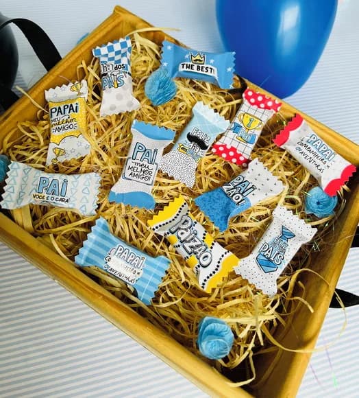 Balas Personalizadas Dia dos Pais - 50 Unidades