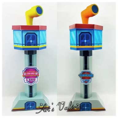 Torre Patrulha Canina - Enfeite de mesa - Valor unitário