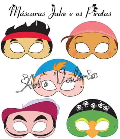 Máscara Do Jake E Os Piratas - Cada