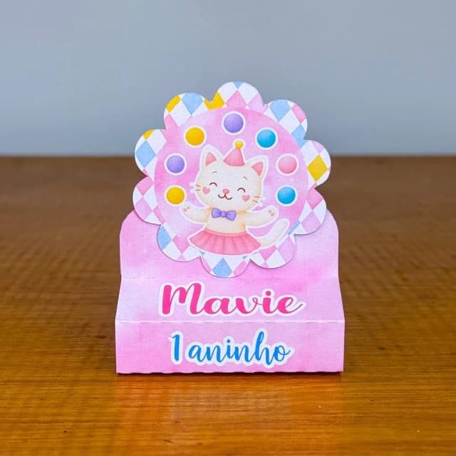 PEGUE E MONTE - Porta Bis Duplo Personalizados CIRCO ENCANTADO - Decoração de Festa | Lembrancinhas | Aniversário | Personalizados