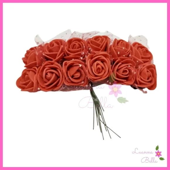 Buque de Flor Vermelho em EVA - Pct c/ 2 Buques