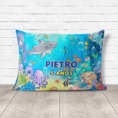 Almofada Personalizada lembrancinhas do Fundo do Mar