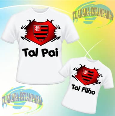 Kit 2 Camisetas Tal Pai, Tal Filho - Times