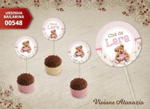 Topper Ursinha Bailarina - 00548