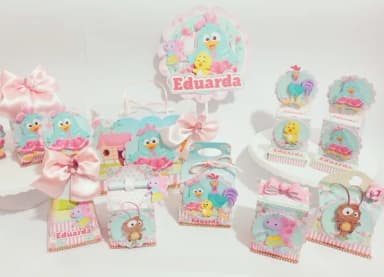 Kit 30 Lembrancinhas Galinha Pintadinha