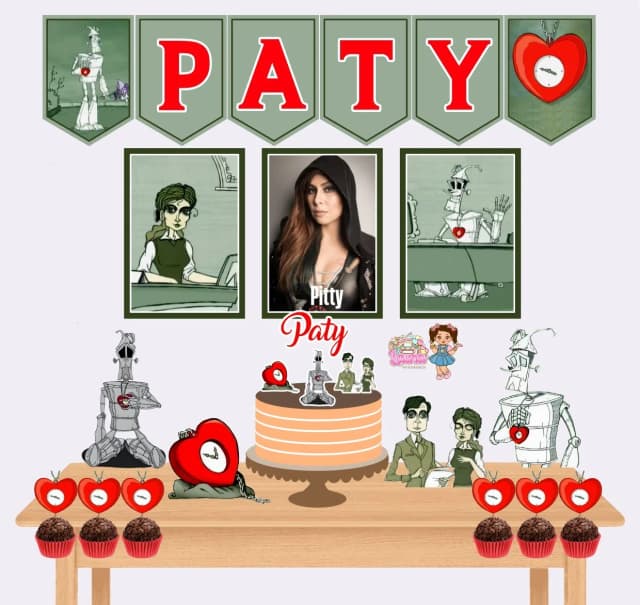 Kit Festa Só Um Bolinho PITTY NA SUA ESTANTE - Decoração de Festa
