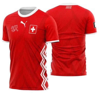 Arte Vetor Camisa Suiça Concept 2026