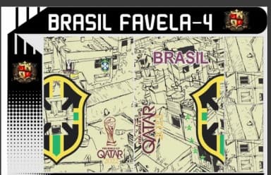 Vetor Da Camisa Brasil Favela -4