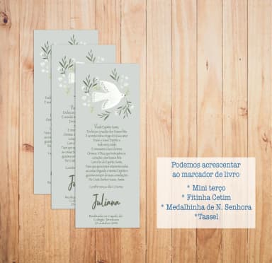 Lembrança de Crisma - Marcador de livro