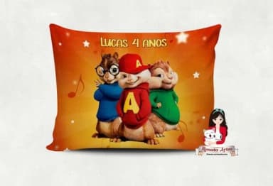 Almofada Alvin e os Esquilos
