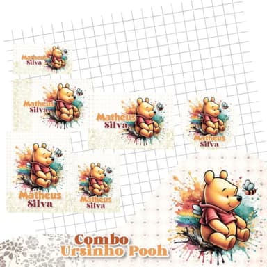 60 Etiquetas Urso Poof