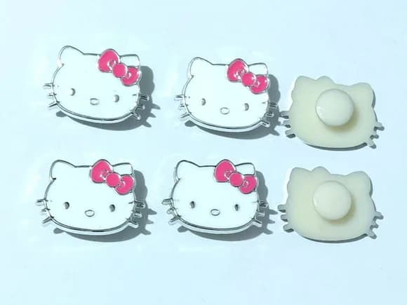 Hello Kitty com Suporte para Crocs Abs Pacote com 6 Unidades