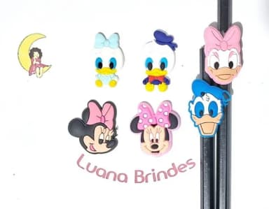Lápis C/ponteira Minnie Baby Emborrachada Pacote C/6 Unidade