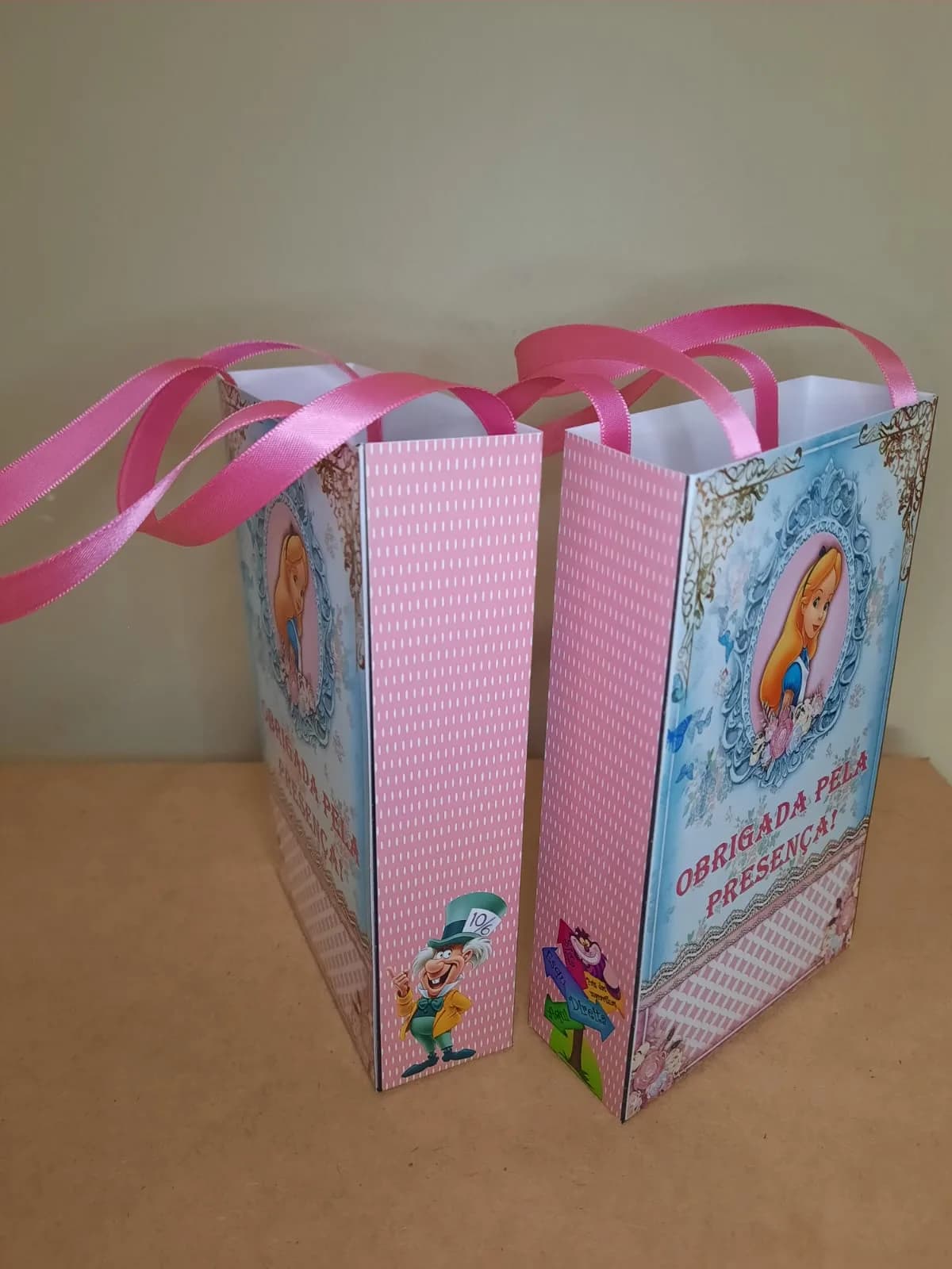 Sacolinhas Personalizadas Alice no Pais das Maravilhas para Lembrancinhas