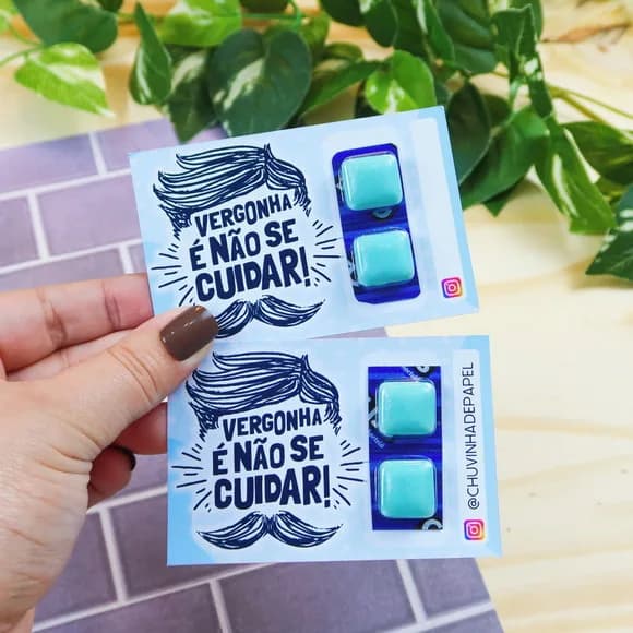 Card com Chiclete - Novembro Azul