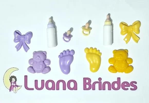 Apliques Chá de Bebe Variados Pacotes com 10 Unidades