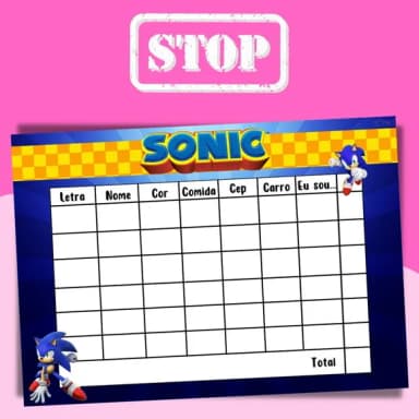 Jogo do Stop ( Conhecido Como Adedanha)