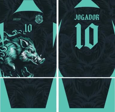 Arte Vetor Camisa Interclasse Javali 329