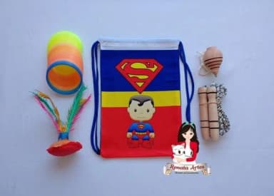 Mochila Boa Infância Tema Super Man Baby