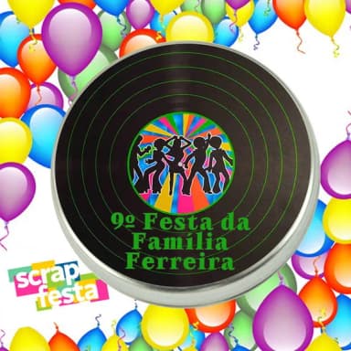 Latinha Personalizada Festa De Aniversário Disco Retrô