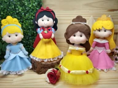 Princesas em feltro - KIT