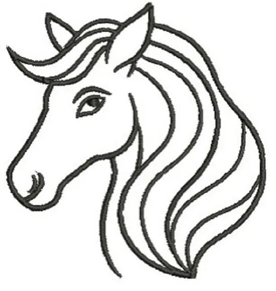Matriz de Bordado Figura Cavalo