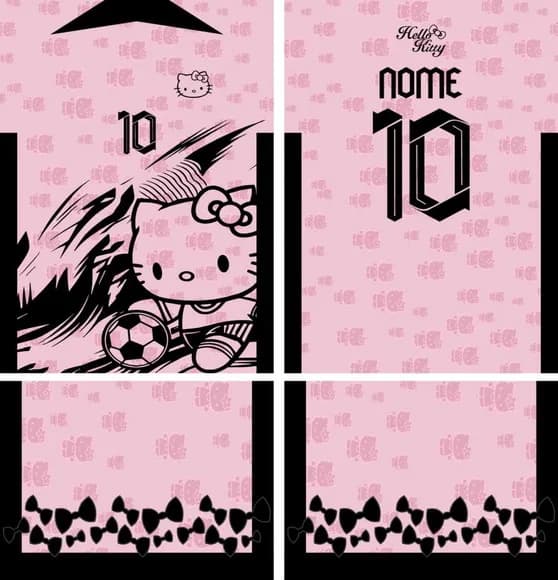 Arte Vetor Camisa Interclasse Hello Kitty Mod-832