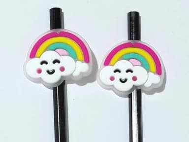 Lápis C/ponteira Nuvem Arco Iris Pacote com 6 Unidades