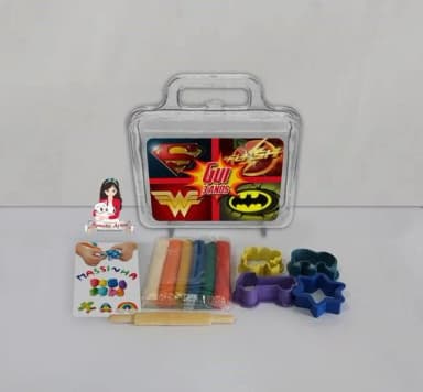 Kit Massinha na Maleta Liga da Justiça