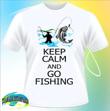 Camiseta Keep Calm end Go Fishing